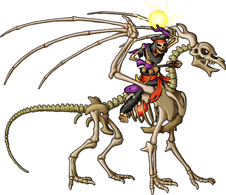 Skeleton Mage Rides Skeleton Dragon.png