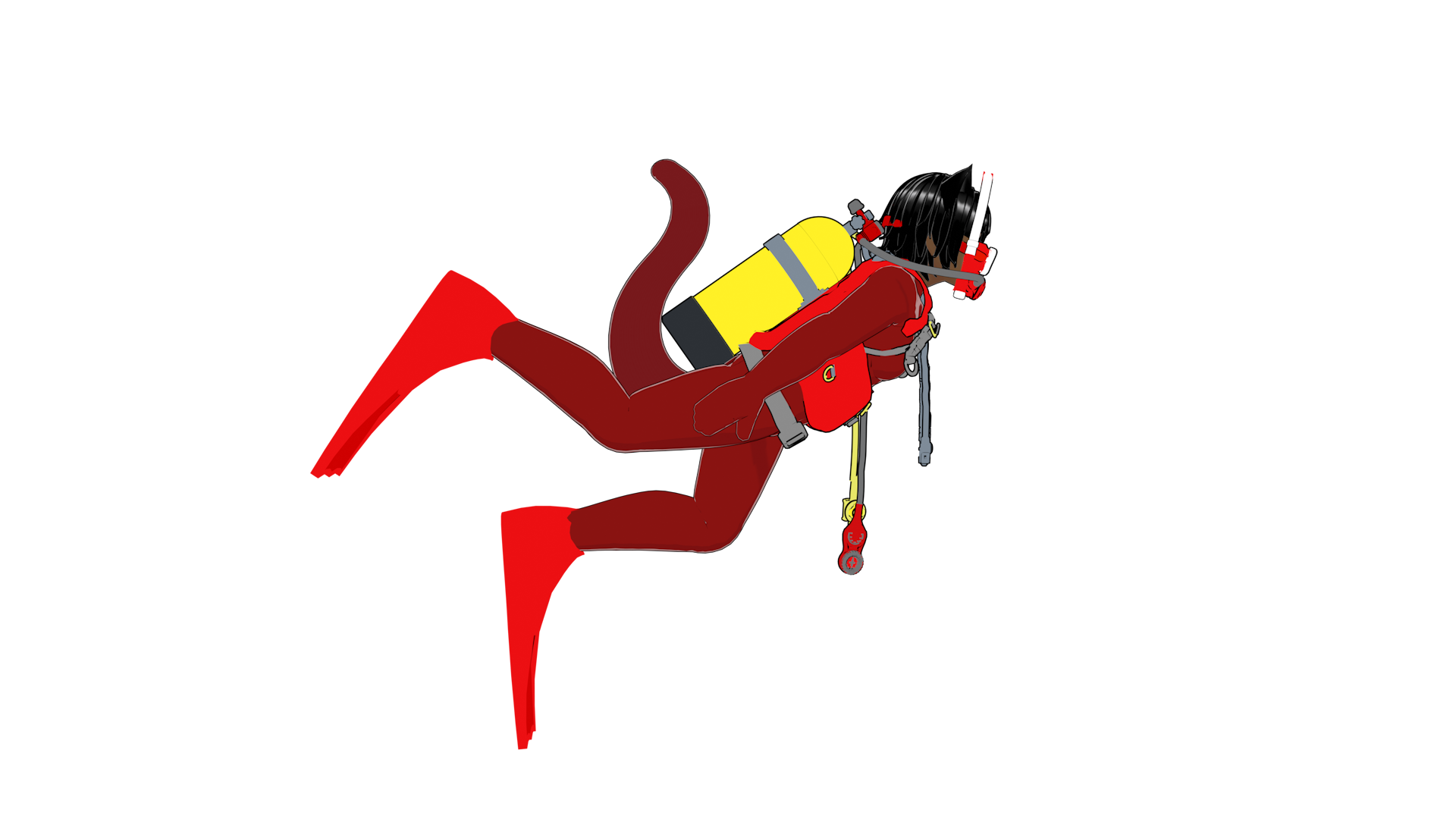 Nefersila Dive Equipment (Swimming Pose, Facing Right).png