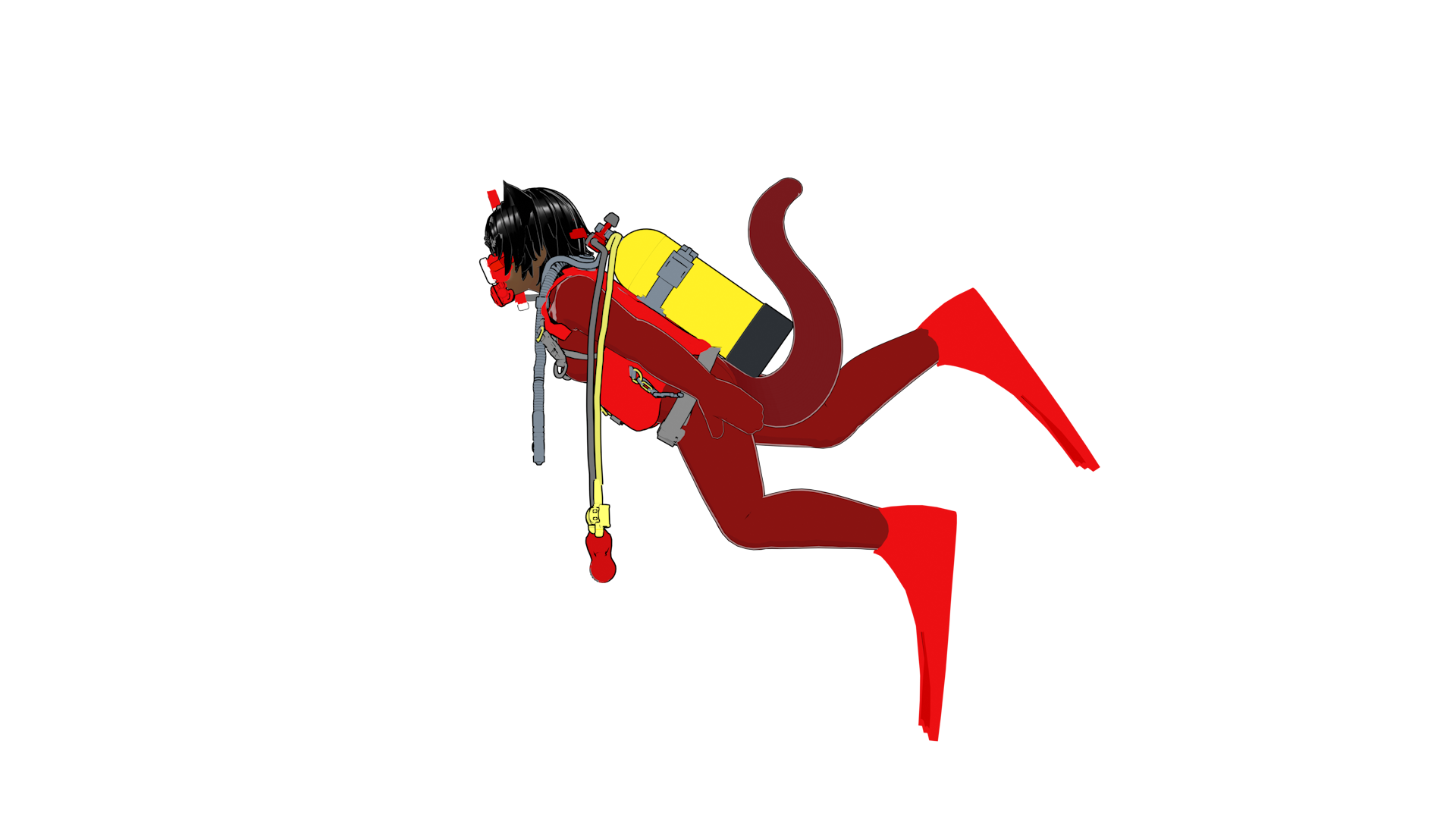 Nefersila Dive Equipment (Swimming Pose, Facing Left).png